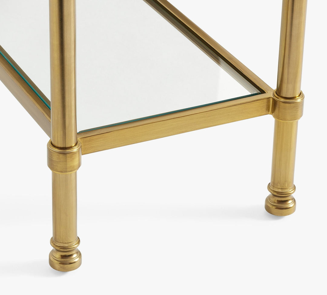 Everson Glass Console Table