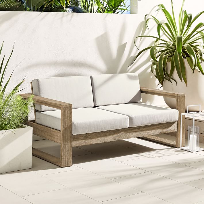 Portside Outdoor Loveseat - Driftwood