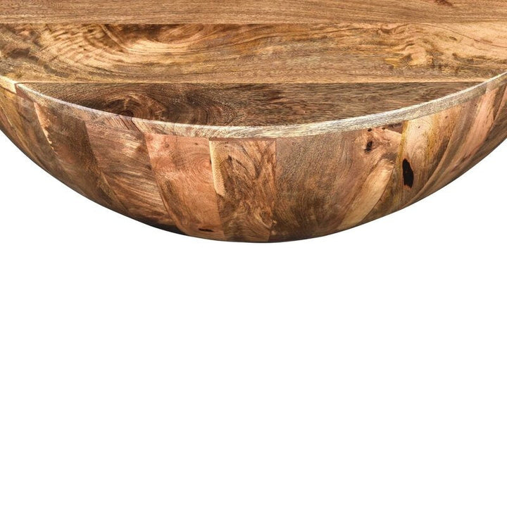 Beliveau Solid Wood Drum Coffee Table