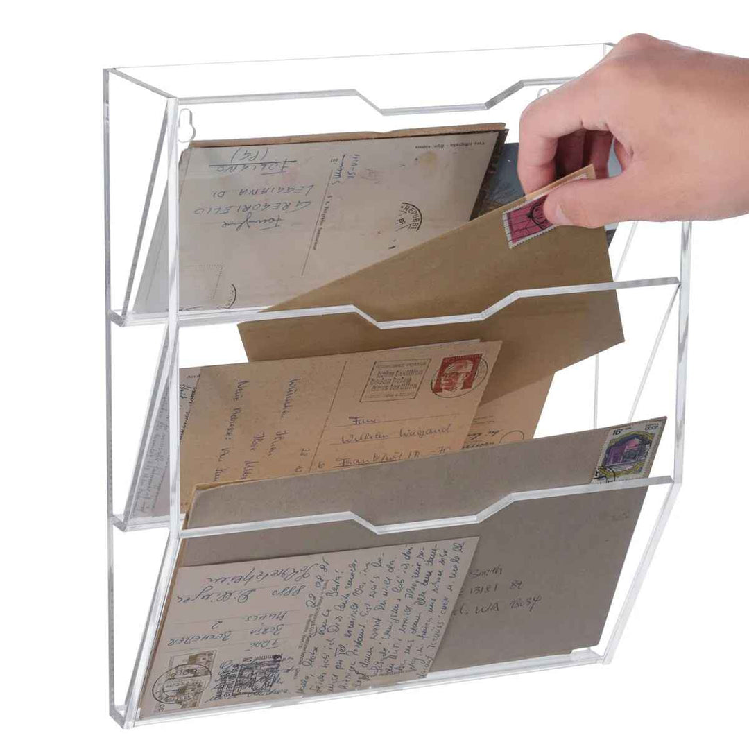 Elmo Acrylic Wall Organizer with Mail Storage