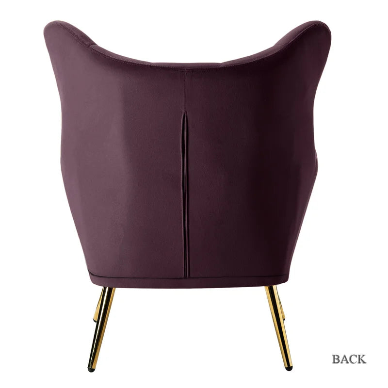 Avianna 29.25" Wide Tufted Polyester Wingback Chair