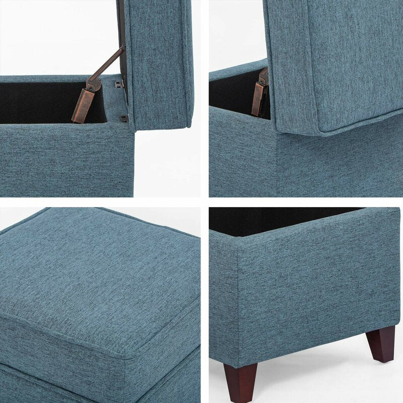 Kavanagh Fabric Storage Ottoman