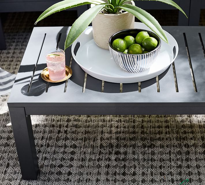 Indio Metal Coffee Table Slate