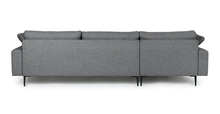 Nova Gravel Gray Reversible Sectional