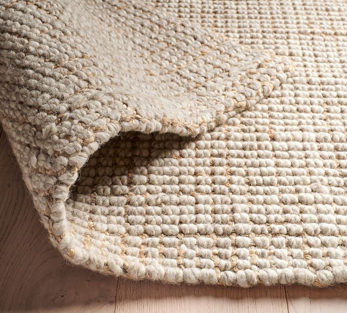Chunky Wool Jute Rug-6'x9'