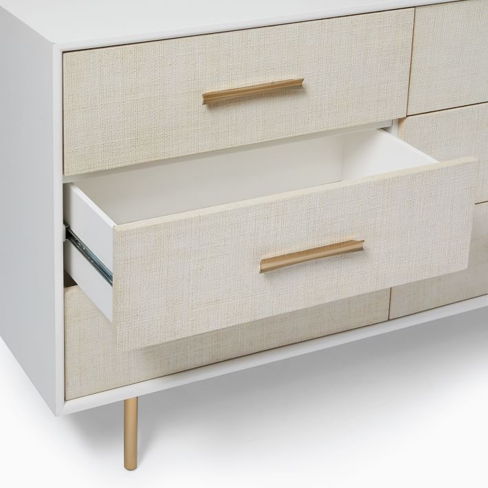 Margot Raffia 6 Drawer Dresser