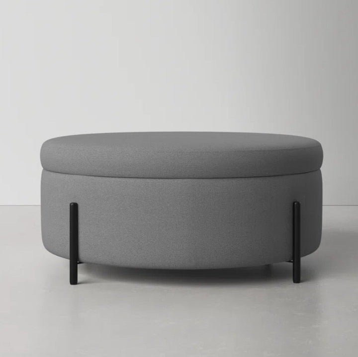 Cori 39" Wide Round Storage Ottoman