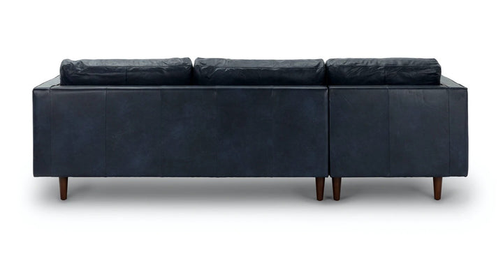 Sven Oxford Blue Left Sectional Sofa