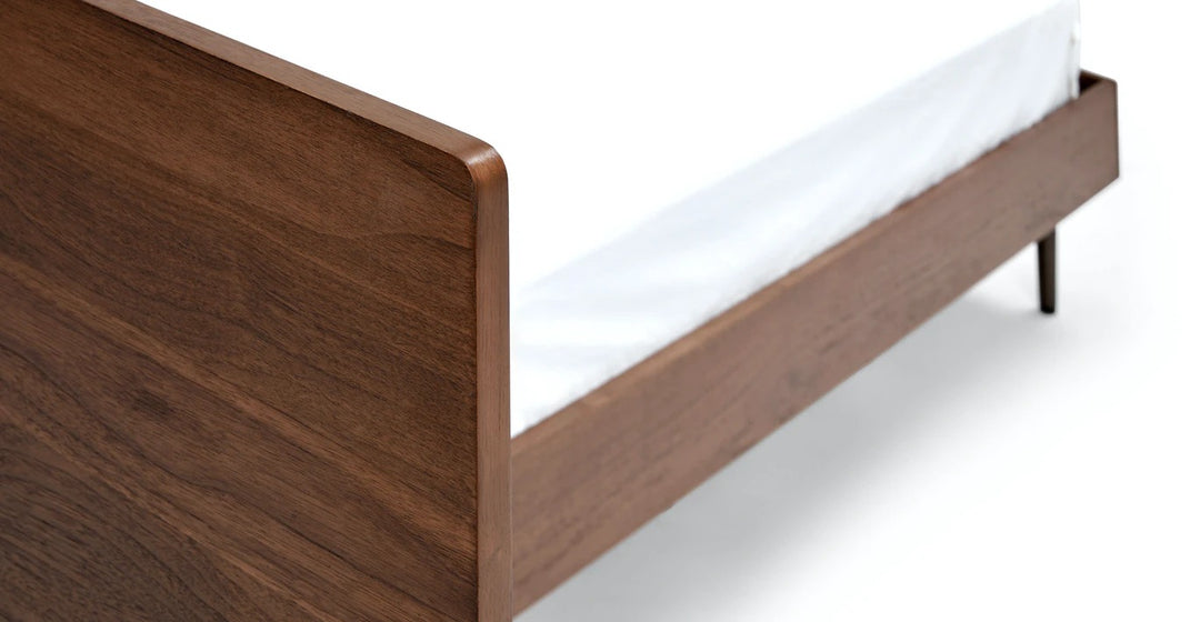 Nera Walnut Bed with Nightstands-King