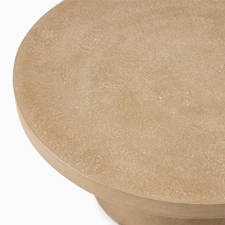 Textured Concrete Outdoor Coffee Table