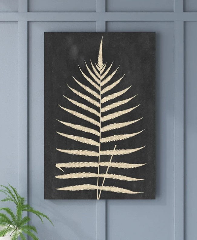 Linen Fern III Wrapped Canvas Print No Frame 16"x20"