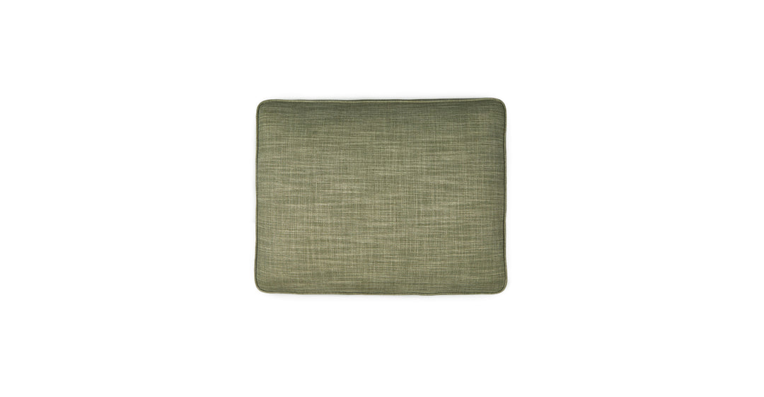 Timber Olio Green Ottoman