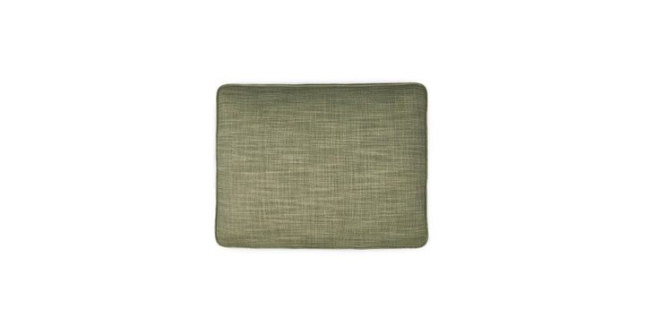 Timber Olio Green Ottoman