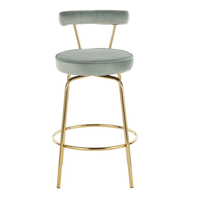 Kayson Swivel Upholstered Counter Stool