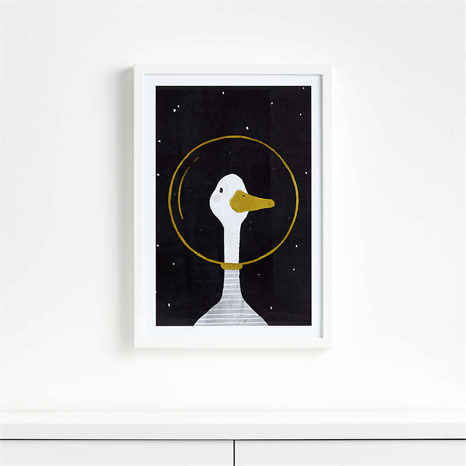 Space Goose Wall Art With Frame