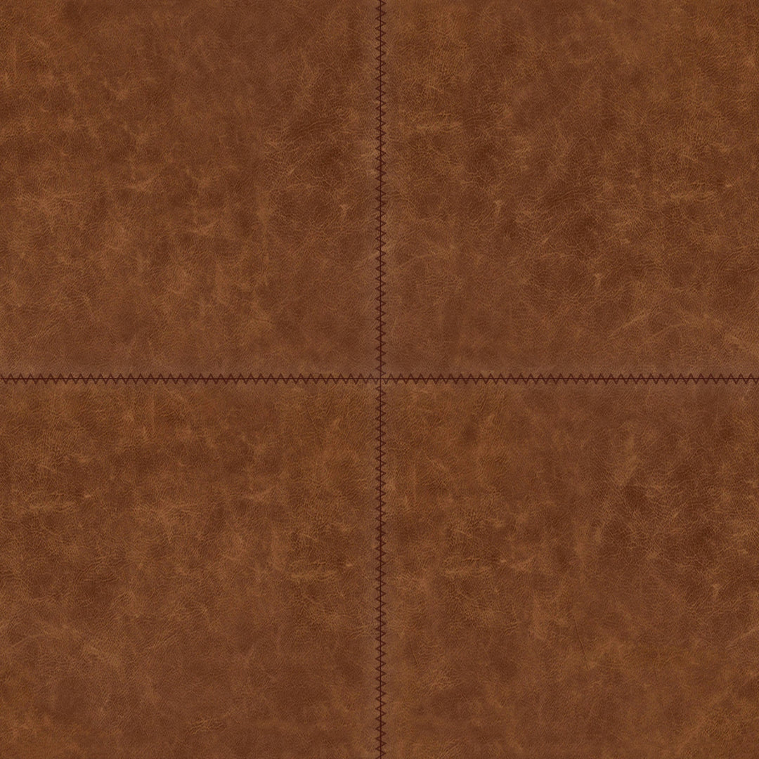 Pieced Leather Pillow Cover