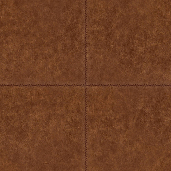 Pieced Leather Pillow Cover