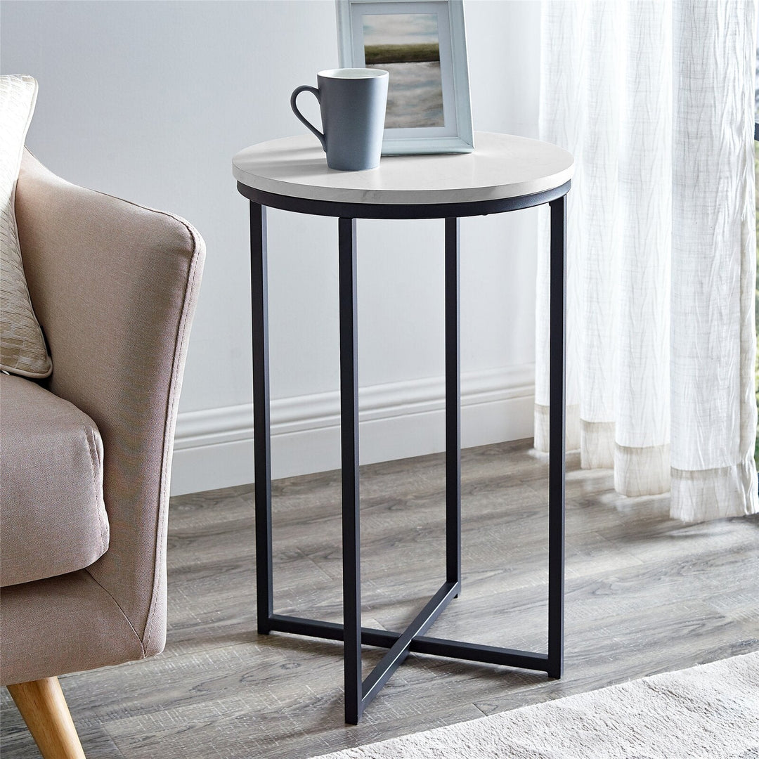 Wasser Cross Legs End Table
