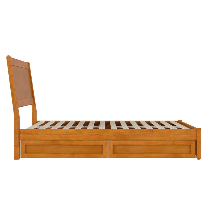 Avdesh Solid Wood Sleigh Storage Bed Full