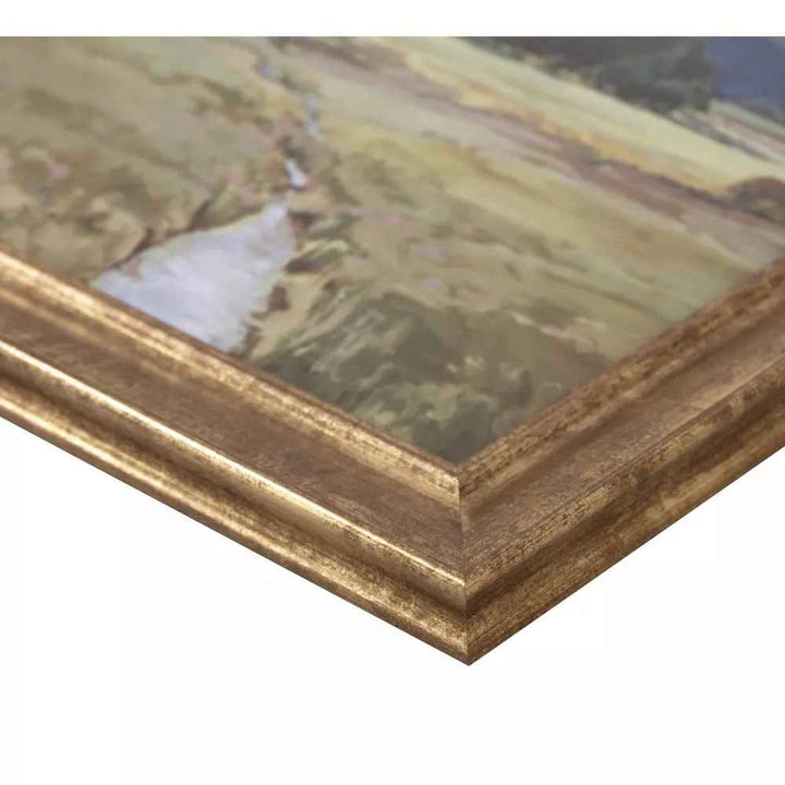 Summer Pasture Framed Wall Art Brass-16"x14"
