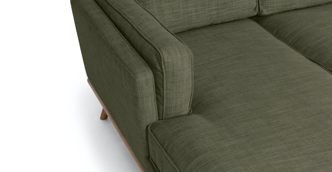 Timber Olio Green Left Sectional