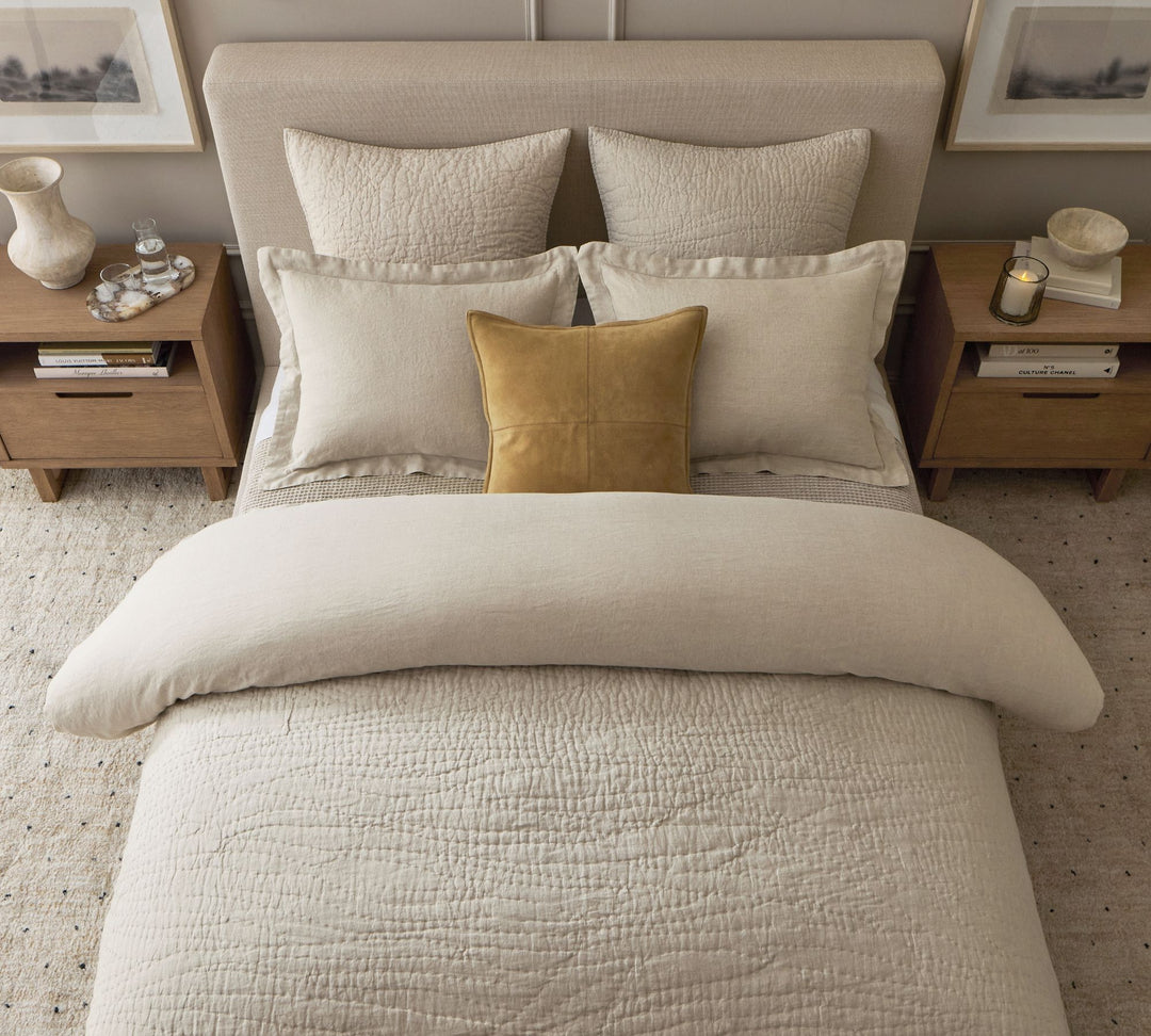 Belgian Flax Linen Handcrafted Quilt-Twin