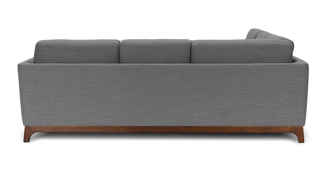 Ceni Pyrite Gray Corner Sectional