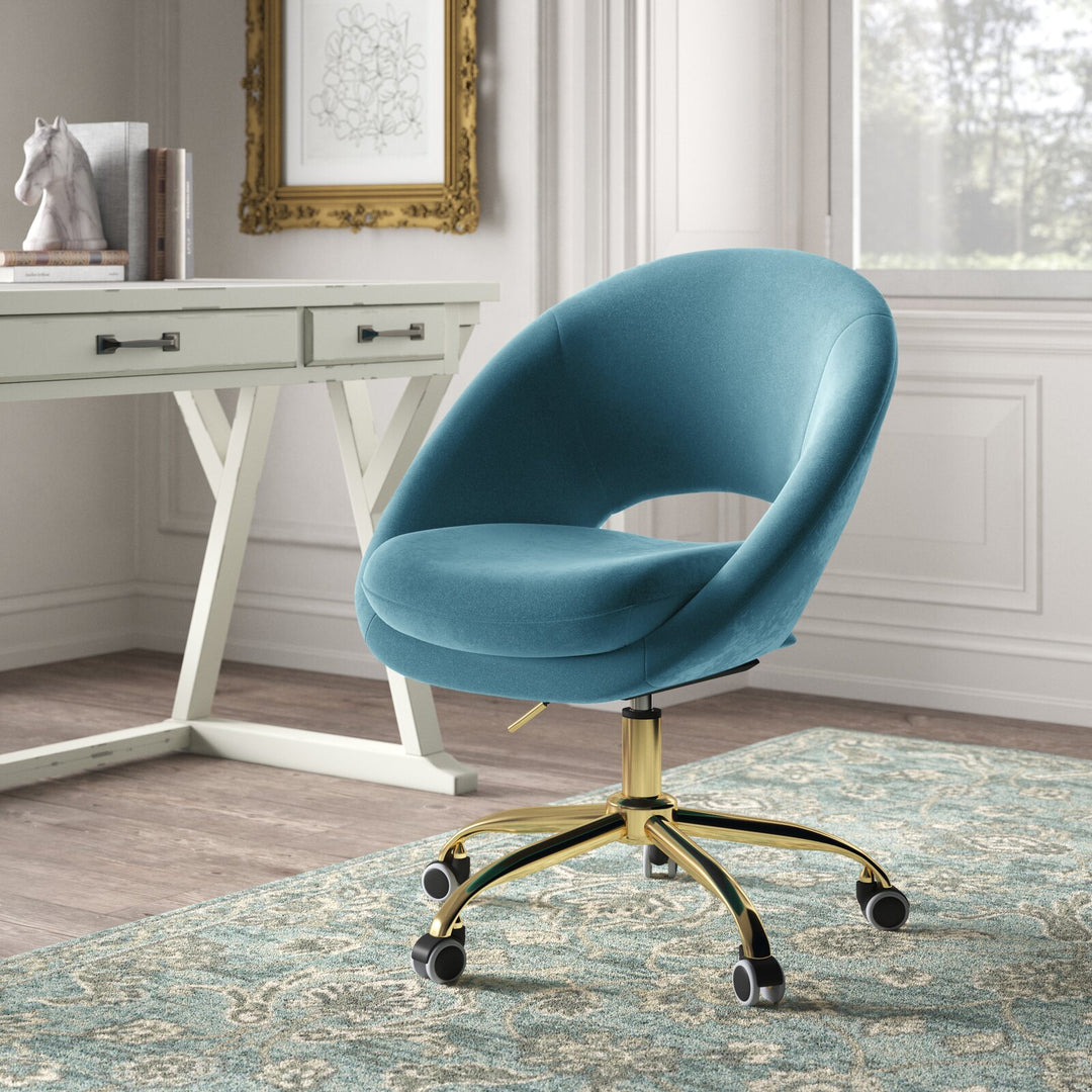 Lourdes Velvet Task Chair