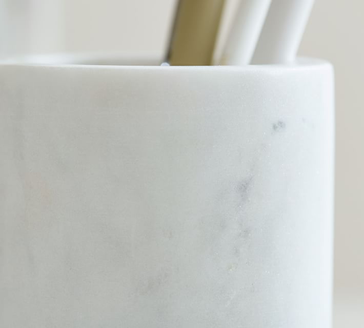 Marble Desk Accessory Pencil Cup
