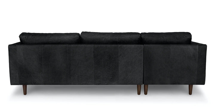 Sven Oxford Black Left Sectional Sofa