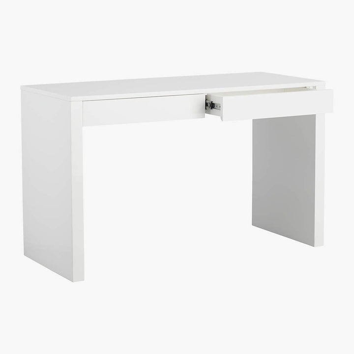 Runway White Lacquer Desk