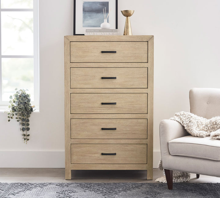 Linwood 5 Drawer Tall Dresser 34"