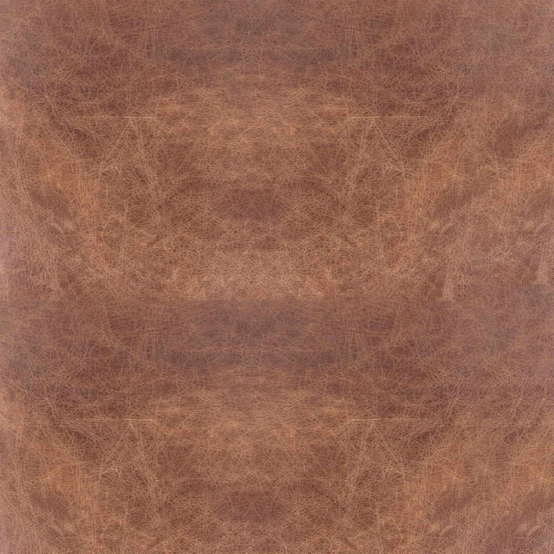 Cherise Leather Pouf Ottoman