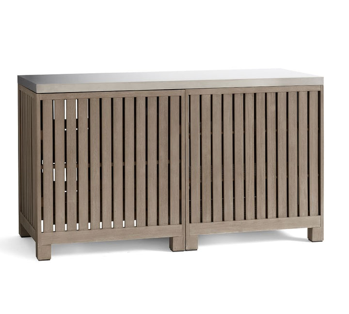 Abbott Outdoor Kitchen Acacia Two Drawer And Single Door Cabinet