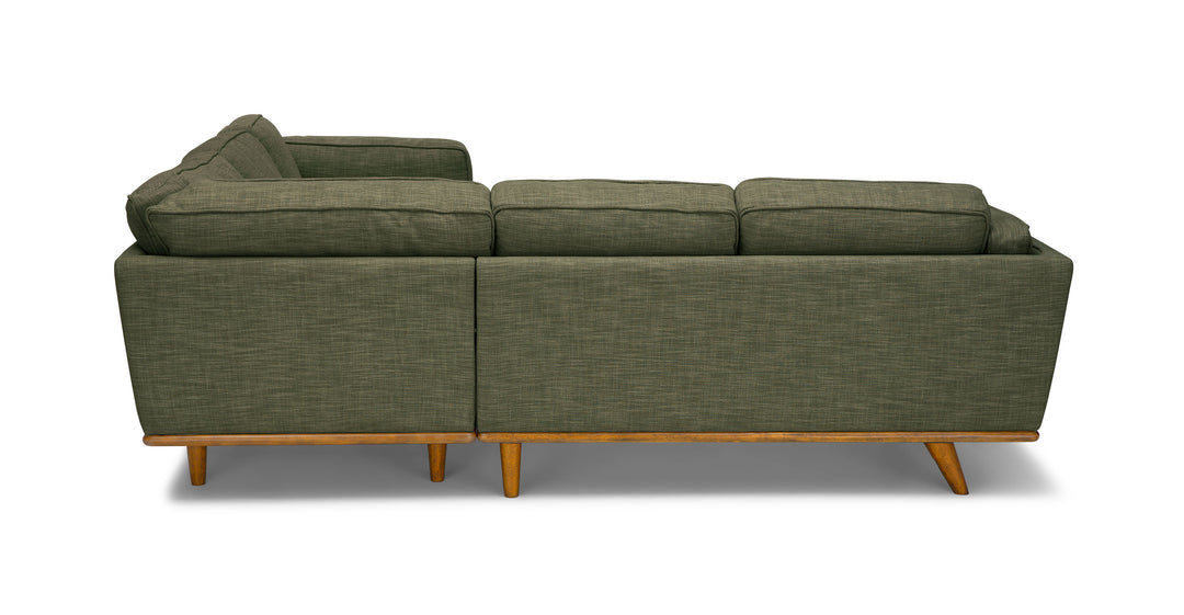 Timber Olio Green Corner Sectional