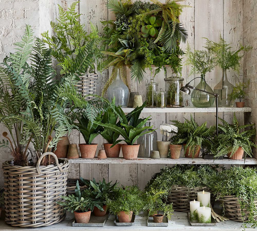 Faux Potted Boston Fern