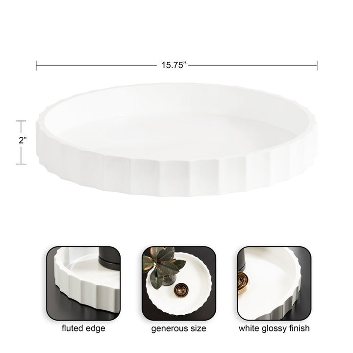 Montara Fluted Round Serving Tray