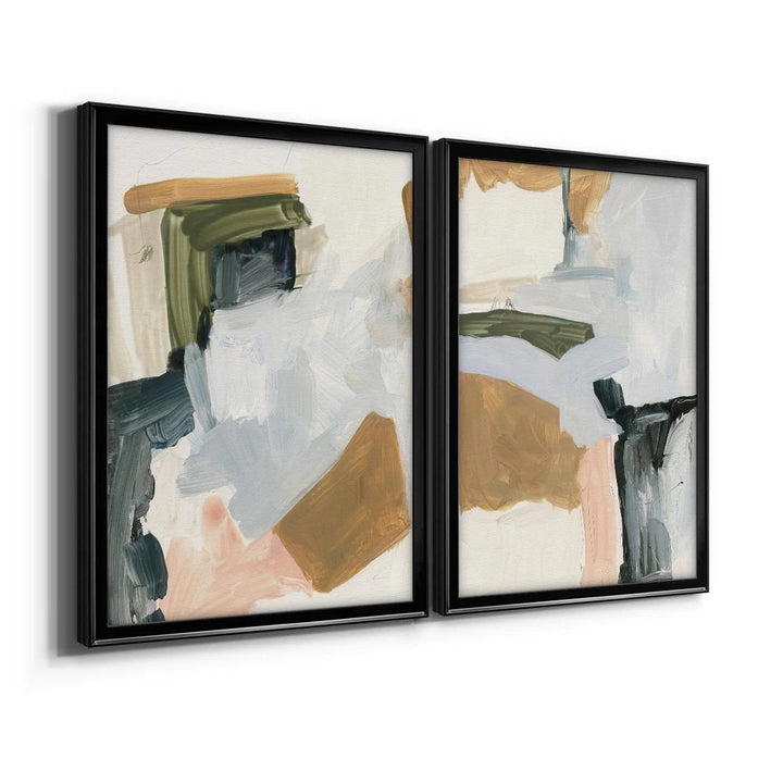 Palette Meld I Framed On Canvas 2 Pieces Painting-42.5"x61"