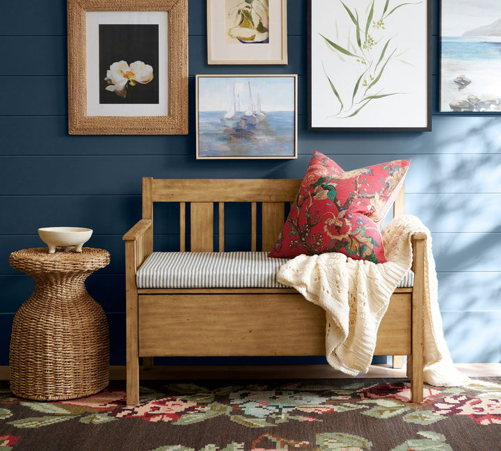 Woven Round Seagrass Side Table