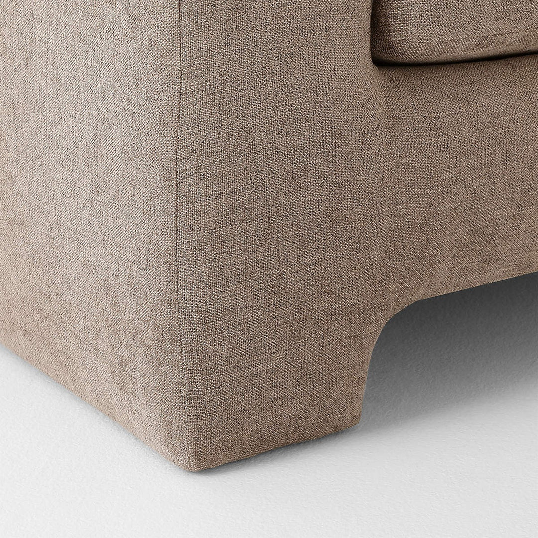 Durant Light Brown Performance Fabric Sofa