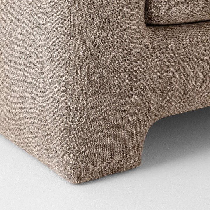 Durant Light Brown Performance Fabric Sofa