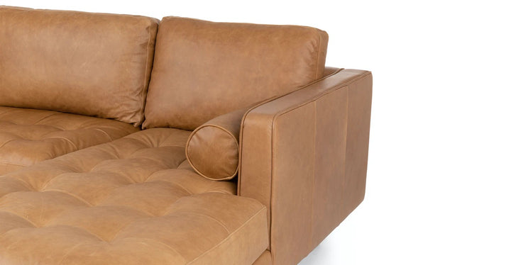 Sven Charme Tan Right Sectional Sofa