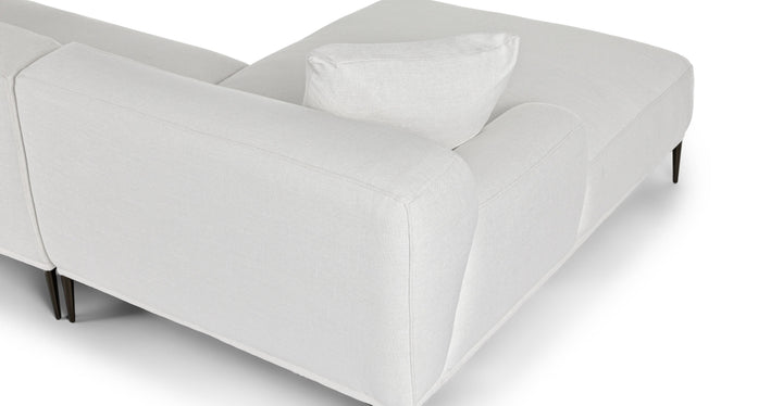 Abisko Quartz White Left Sectional