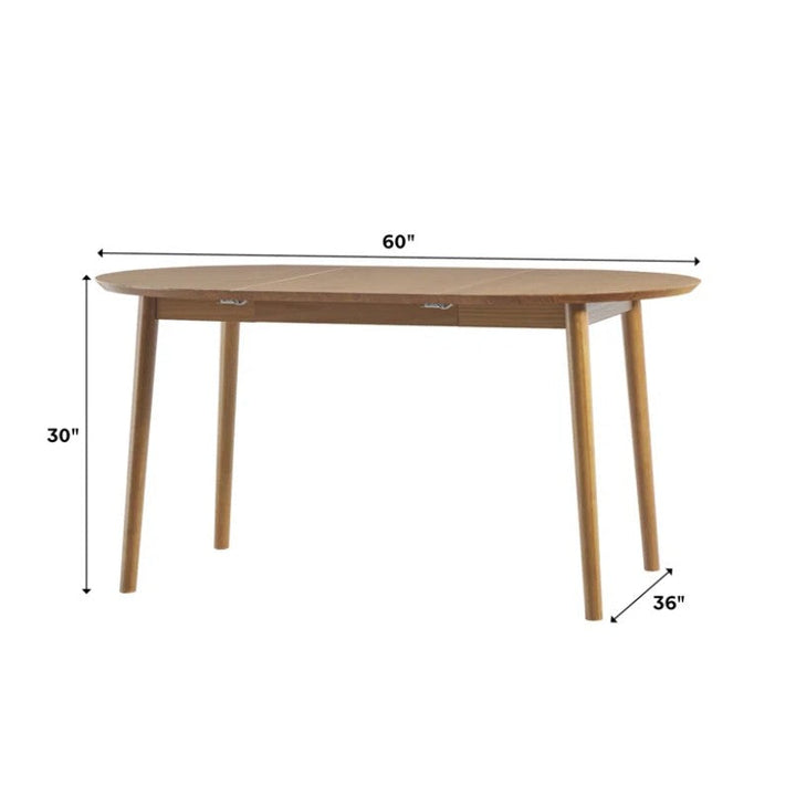 Linelle Solid Wood Extendable Dining Table
