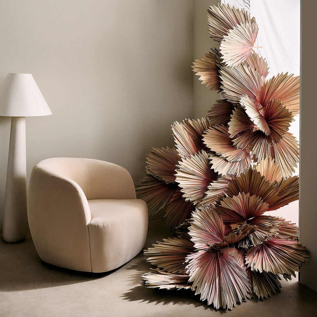 Polar White Cement Floor Lamp