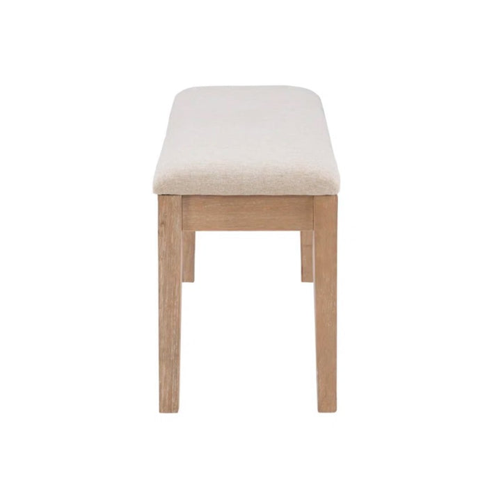 Whipkey Solid Wood Upholstered Dining or Entryway Bench