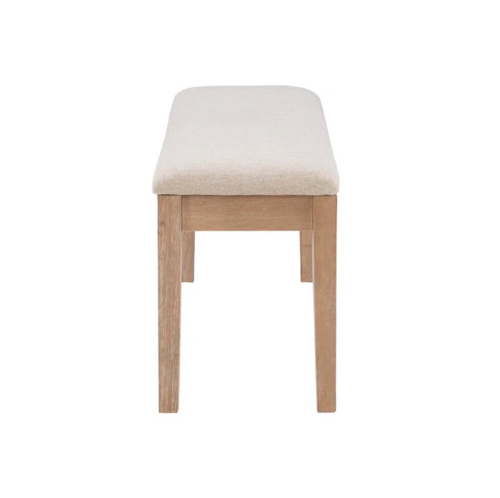 Whipkey Solid Wood Upholstered Dining or Entryway Bench
