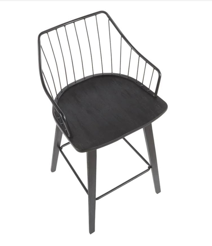 Lindauer Solid Wood Bar Stool
