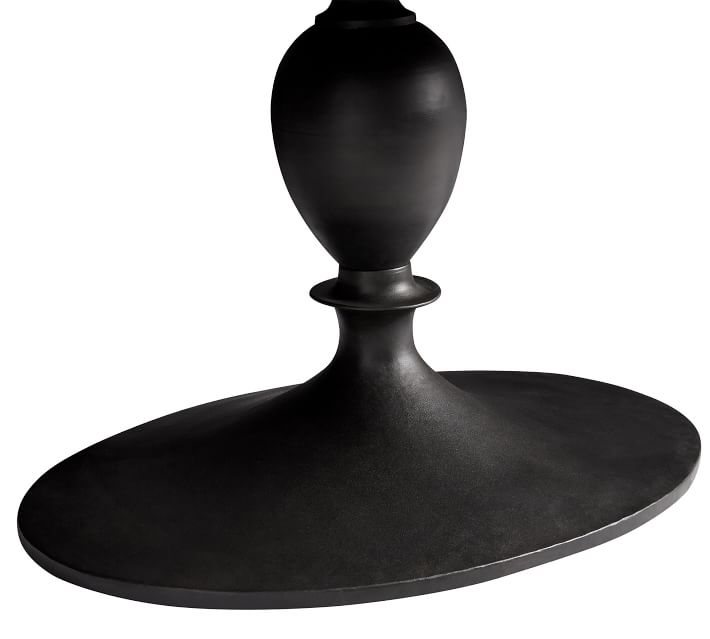 Chapman Oval Marble Pedestal Dining Table