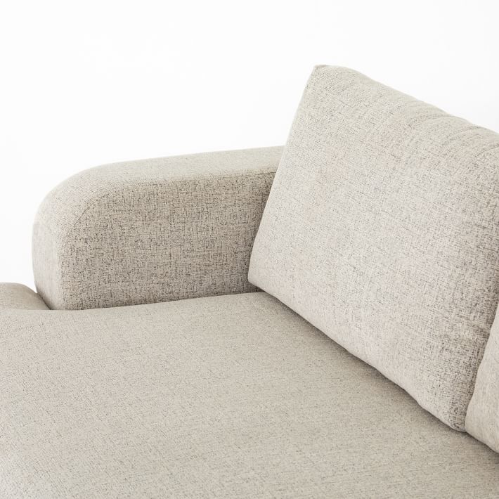 Curved Plushtone Sofa